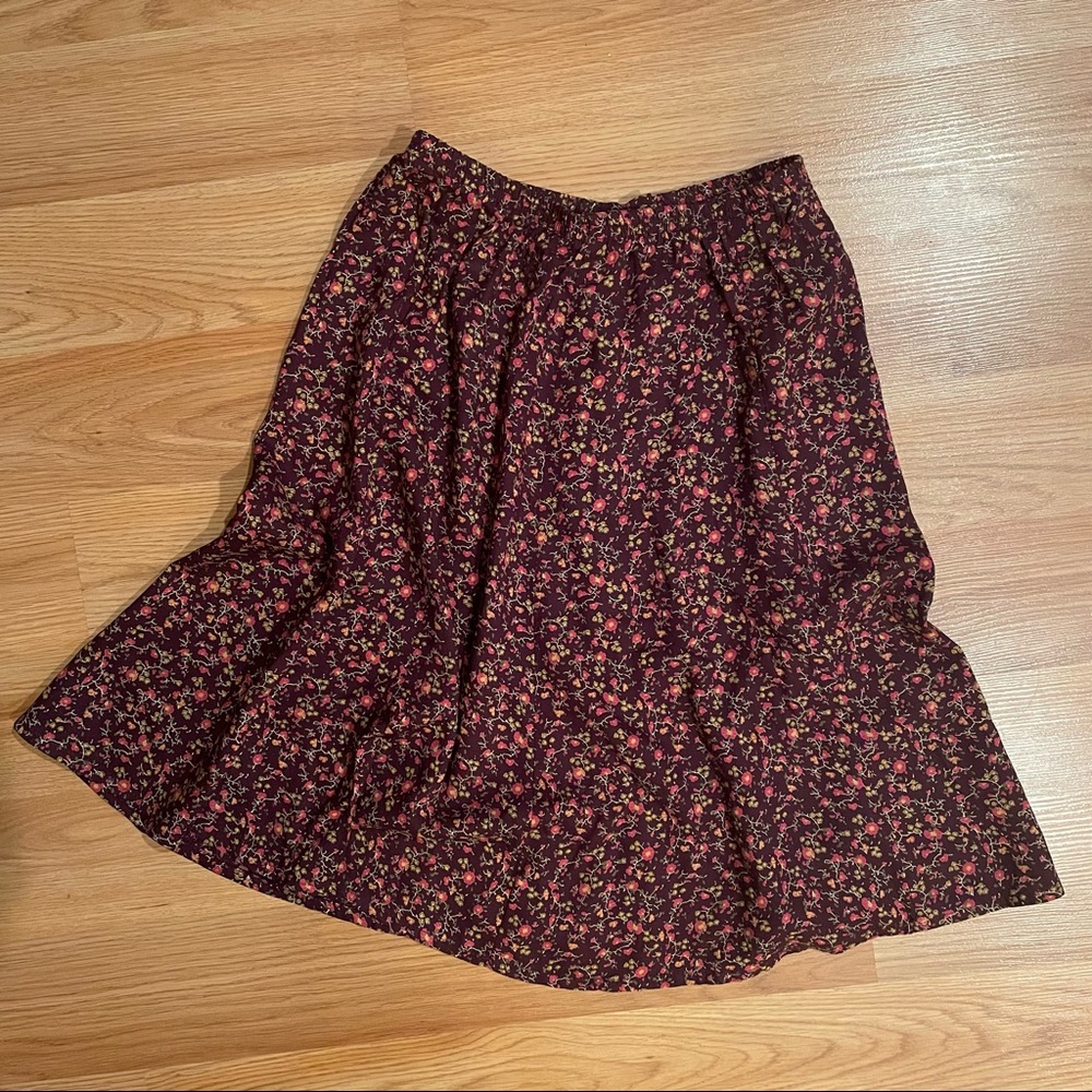 Liz Baker Essentials Vintage 90s Floral Skirt